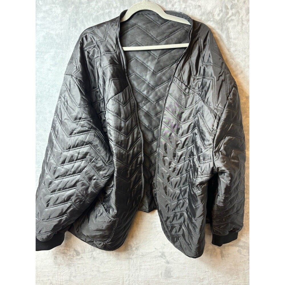 Affinity Apparel Men’s Zip In Jacket Liner Black 5XL Quilted Pocket NEW